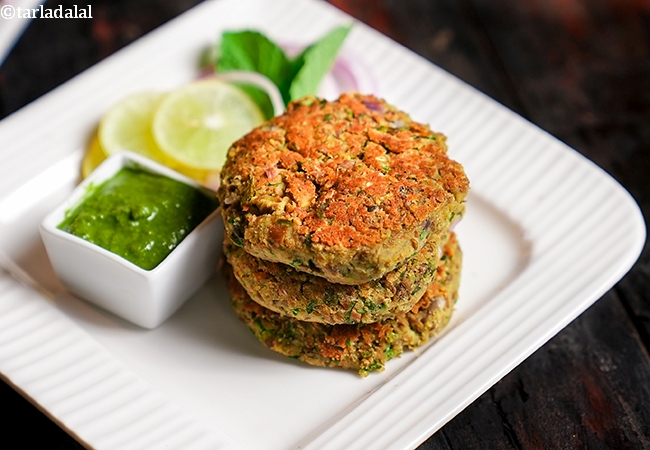 hare chane ke kebab recipe | hare chana ki tikki | healthy green chickpeas cutlet |