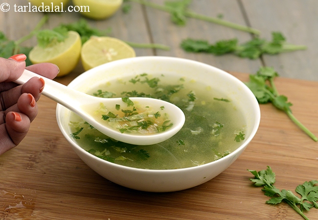  Lemon and Coriander Soup ( Vitamin C Rich)