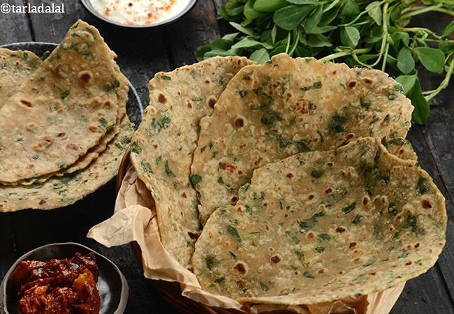 मेथी ओट्स रोटी रेसिपी | ओट्स मेथी रोटी | स्वस्थ मेथी ओट्स रोटी | Methi Oats Roti