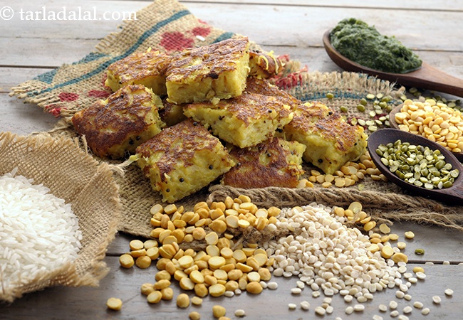 मिक्स्ड दाल हान्डवो | गुजराती हांडवो | हांडवो रेसिपी | Mixed Dal Handvo ( Gujarati Recipe)
