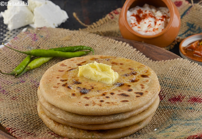 पनीर पराठा रेसिपी | पंजाबी पनीर पराठा | पनीर पराठा कैसे बनाये | Paneer Parathas, Punjabi Paneer Paratha