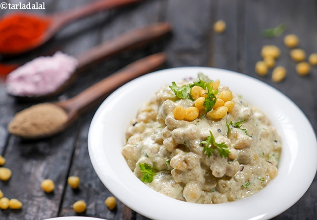 pudina boondi raita recipe | takde wala pudina bundi raita | boondi mint raita |