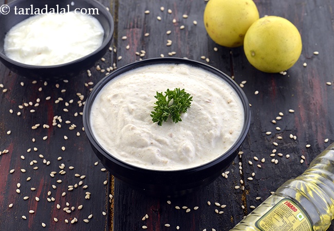 ताहिनी डिप रेसिपी | लेबनीस ताहिनी सॉस | ताहिनी सॉस बनाने का आसान तरीका | Tahini Dip, Lebanese Tahini Sauce