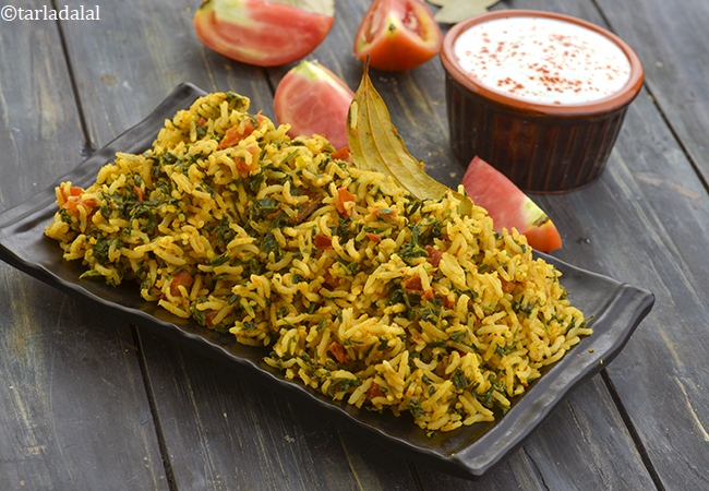 Tomato Methi Rice ( Iron Rich Recipe )